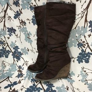 Carlos Santana Caress Knee High microfiber boots